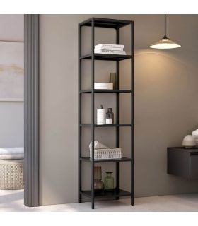 Estantería Metálica Titania Negro 45x185cm |SAYEZ|