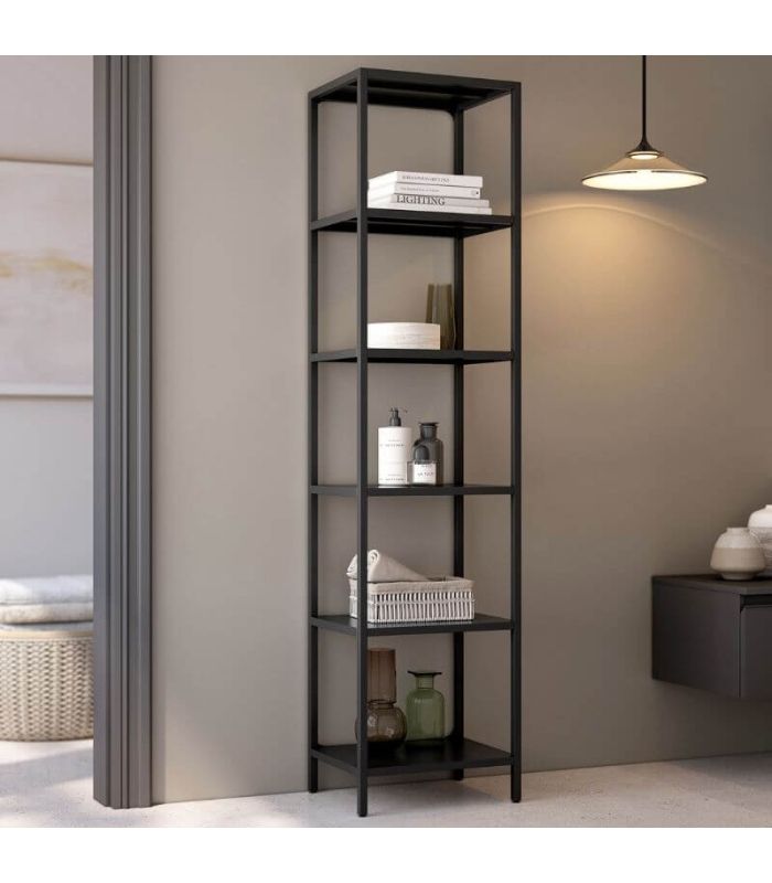 Estantería Metálica Titania Negro 45x185cm |SAYEZ|