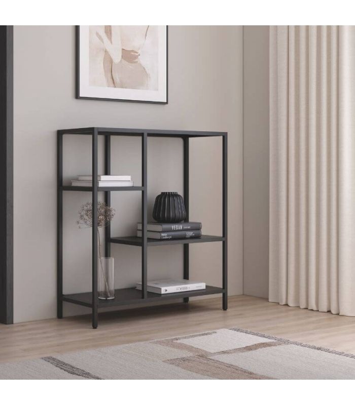 Estantería Metálica Titania Negro 90x100cm |SAYEZ|