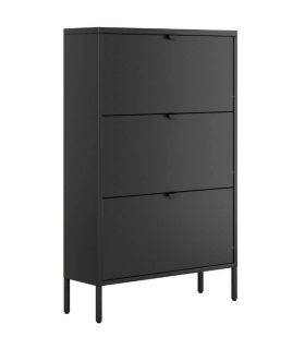 Zapatero 3 Puertas Titania Negro |SAYEZ|