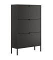 Zapatero 3 Puertas Titania Negro |SAYEZ|