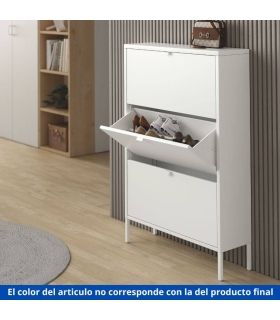 Zapatero 3 Puertas Titania Negro |SAYEZ|