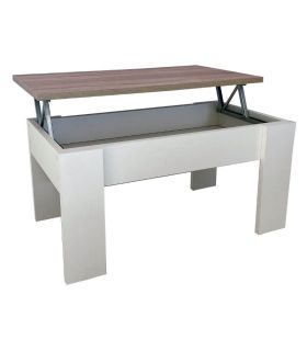 Mesa de Centro Elevable Gala Blanca y Cambrian |SAYEZ|