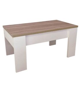 Mesa de Centro Elevable Gala Blanca y Cambrian |SAYEZ|