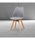 Pack 4 Sillas de Comedor Malmo Gris, ambiente |SAYEZ|
