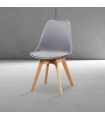 Pack 4 Sillas de Comedor Malmo Gris, ambiente |SAYEZ|