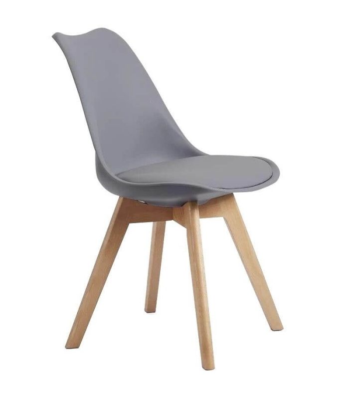 Pack 4 Sillas de Comedor Malmo Gris |SAYEZ|