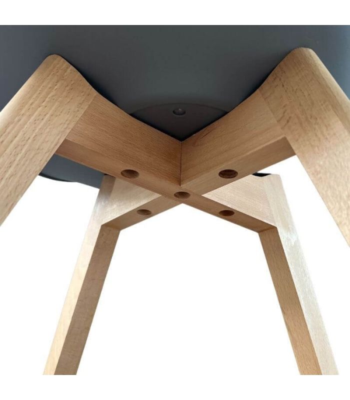 Pack 4 Sillas de Comedor Malmo Gris |SAYEZ|