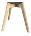 Pack 4 Sillas de Comedor Malmo Gris |SAYEZ|
