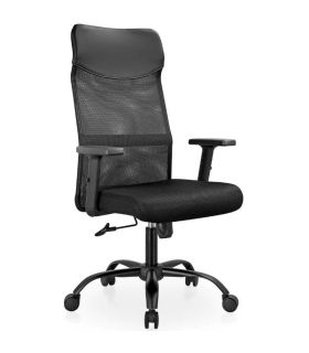 Silla Oficina Ergonómica Meka Negra 68cm |SAYEZ|