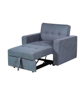 Sillón Cama 1 Plaza Izan Gris 110cm |SAYEZ|