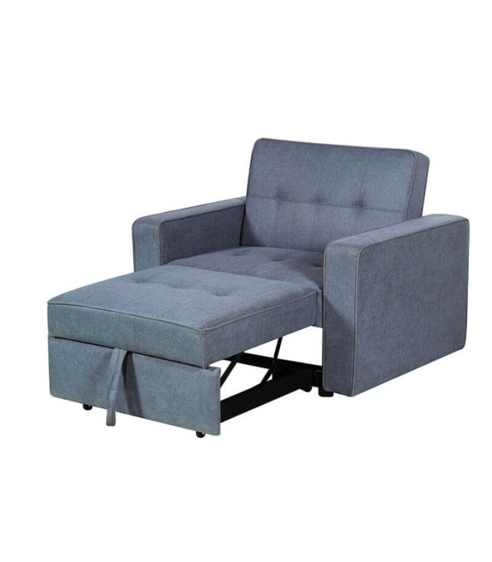 Sillón Cama 1 Plaza Izan Gris 110cm |SAYEZ|