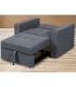 Sillón Cama 1 Plaza Izan Gris 110cm, en ambiente|SAYEZ|