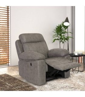 Sillón Relax Eléctrico Menfis Cemento 106cm |SAYEZ|