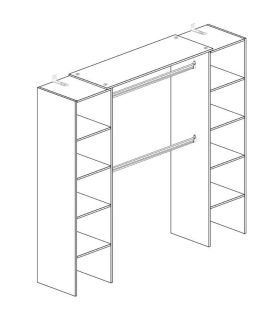 Armario Vestidor Plus Doble 180cm |SAYEZ|