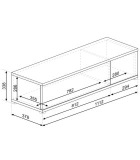 Mueble de Televisión Unique 111cm, medidas |SAYEZ|