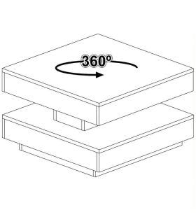 Mesa de Centro Giratoria 360º Soho 78cm |SAYEZ|
