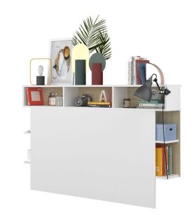 Cabecero Horizon Blanco y Roble Natural 162cm |SAYEZ|