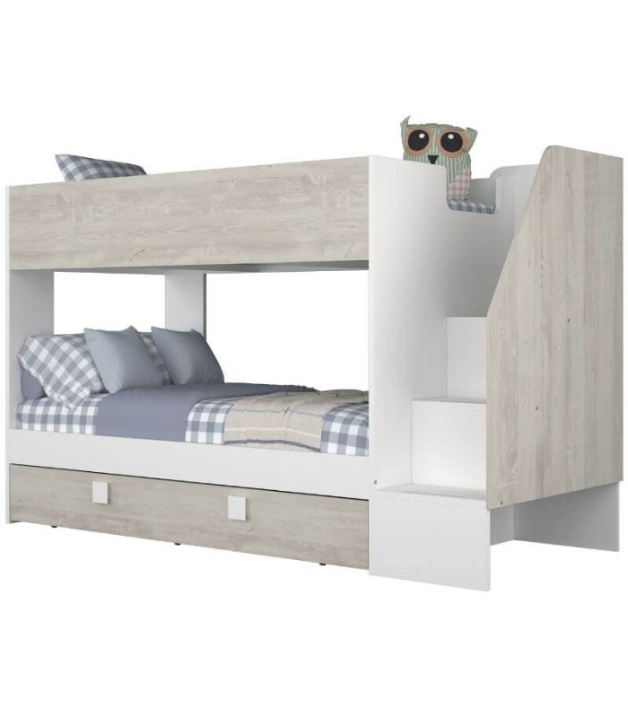 Litera con Cama Nido Easy Cascina y Blanco 90x190cm|SAYEZ|