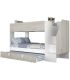Litera con Cama Nido Easy Cascina y Blanco 90x190cm|SAYEZ|