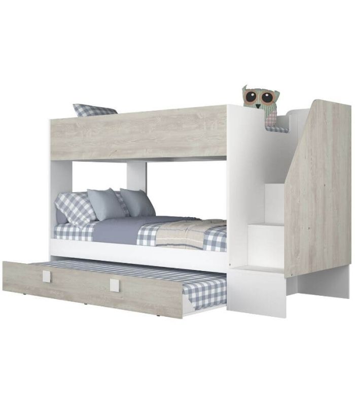 Litera con Cama Nido Easy Cascina y Blanco 90x190cm|SAYEZ|