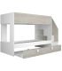 Litera con Cama Nido Easy Cascina y Blanco 90x190cm|SAYEZ|