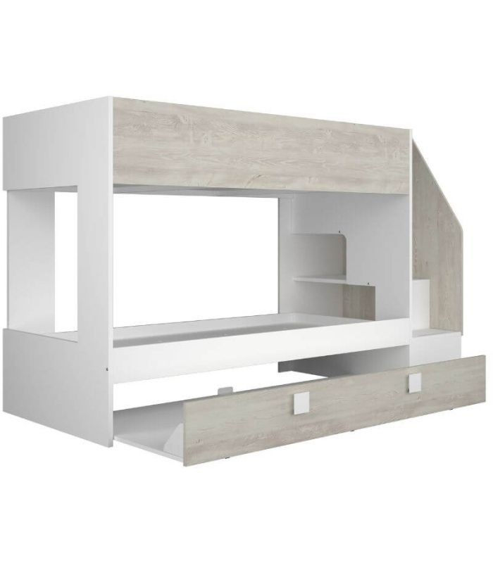 Litera con Cama Nido Easy Cascina y Blanco 90x190cm|SAYEZ|