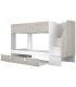 Litera con Cama Nido Easy Cascina y Blanco 90x190cm|SAYEZ|