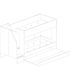 Litera con Cama Nido Easy Cascina y Blanco 90x190cm, medidas |SAYEZ|