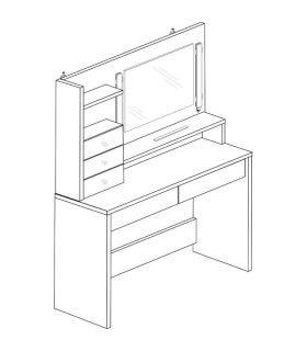 Tocador Wish Blanco 100cm |SAYEZ|