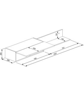 Mueble de Salón Cosmit 150cm, módulo superior, medidas |SAYEZ|
