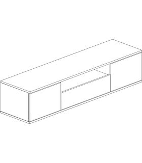 Mueble de Salón Cosmit 150cm, módulo inferior, medidas |SAYEZ|