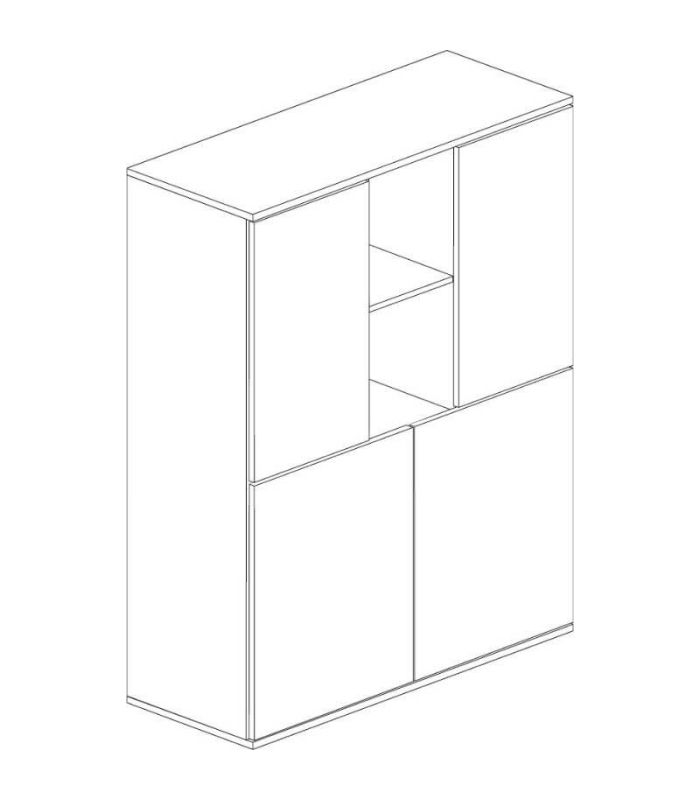 Aparador Alto Cosmit 90cm |SAYEZ|
