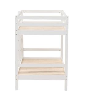 Litera de Madera Pino Olivia Blanca 90x190cm|SAYEZ|