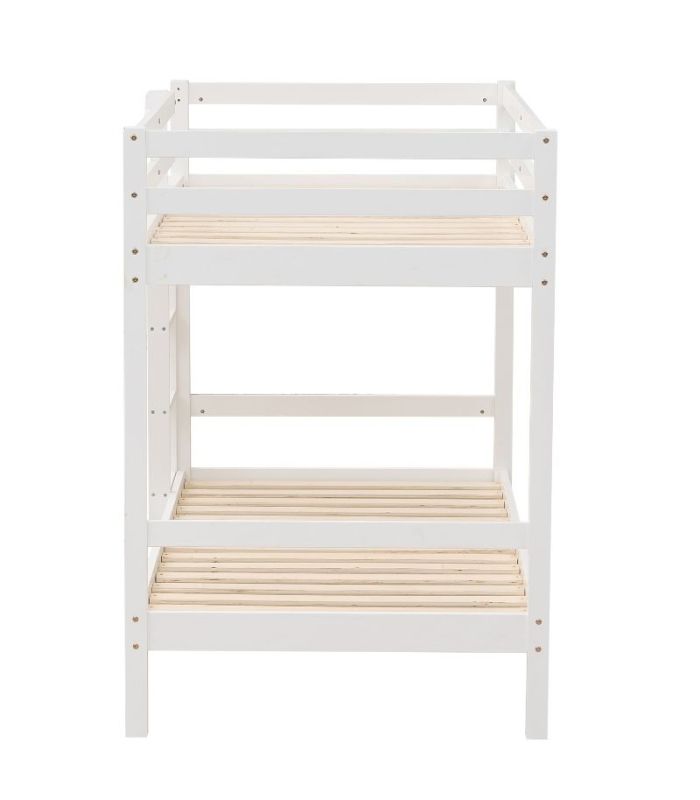 Litera de Madera Pino Olivia Blanca 90x190cm|SAYEZ|