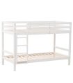 Litera de Madera Pino Olivia Blanca 90x190cm |SAYEZ|