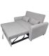 Sofá Cama Ciro Gris 146cm, en extensión |SAYEZ|