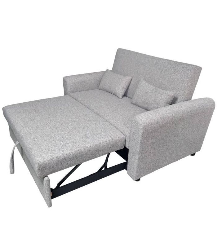 Sofá Cama Ciro Gris 146cm, en extensión |SAYEZ|
