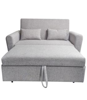 Sofá Cama Ciro Gris 146cm, en extensión |SAYEZ|