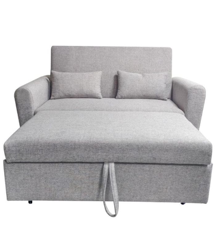 Sofá Cama Ciro Gris 146cm, en extensión |SAYEZ|