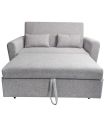 Sofá Cama Ciro Gris 146cm, en extensión |SAYEZ|