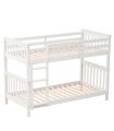 Litera de Madera Pino Camila Blanca 90x190cm |SAYEZ|