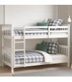 Litera de Madera Pino Camila Blanca 90x190cm, en ambiente |SAYEZ|