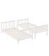 Litera de Madera Pino Camila Blanca 90x190cm, individualizada |SAYEZ|