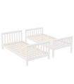 Litera de Madera Pino Camila Blanca 90x190cm, individualizada |SAYEZ|