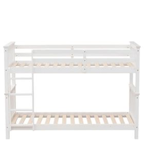 Litera de Madera Pino Camila Blanca 90x190cm |SAYEZ|