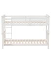 Litera de Madera Pino Camila Blanca 90x190cm |SAYEZ|