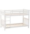 Litera de Madera Pino Camila Blanca 90x190cm |SAYEZ|