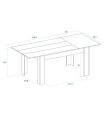 Piso completo Kikua, Mesa de comedor extensible Bass |SAYEZ|