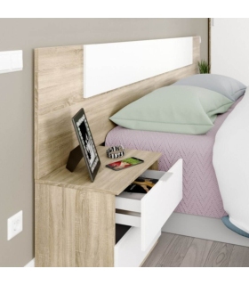 Piso Completo MEDITERRANEO con Sofá Cama Chaiselongue Nepal, Cabecero y dos mesitas Mediterráneo |SAYEZ|